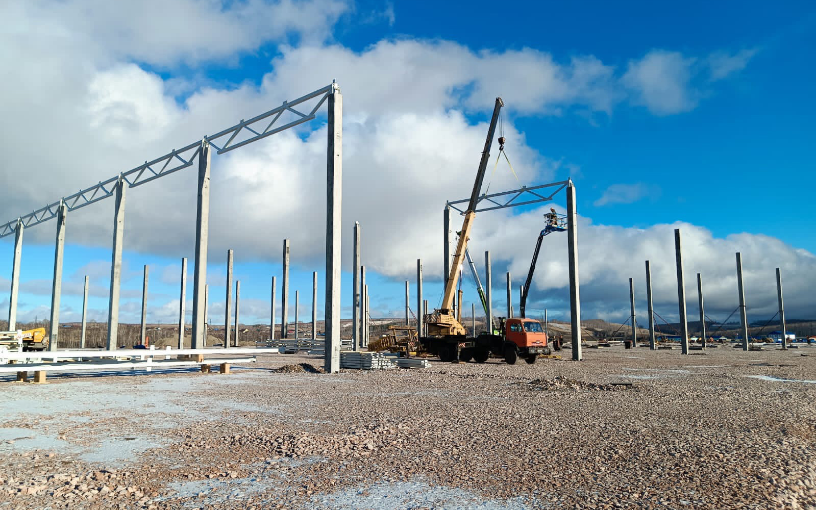 МЕГА-СТРОЙ - the beginning of construction of the logistics park in Krasnoyarsk